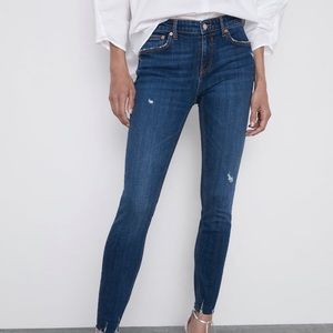 Zara Skinny Jeans in Phoebe Blue - Size 2